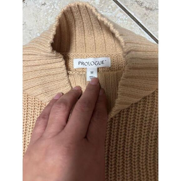 Prologue mock neck puff sleeve sweater size M - Picture 4 of 7